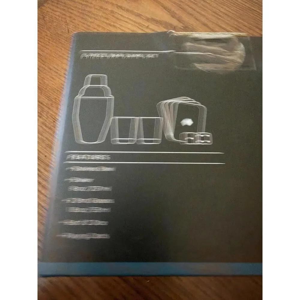 Houdini Stainless Mini Shaker Shot Glasses Bar Game Set 5pc New in Box